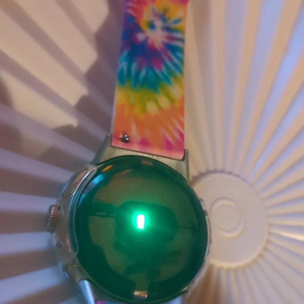 Google Pixel Watch With Charger and The Dye Band